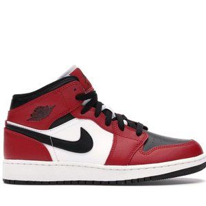 Authentic Jordan 1 Mid Chicago Black Toe (GS) (Y4.5/W6.5)